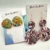 Made By Mabel, handmade, polymer clay earrings, made in cornwall